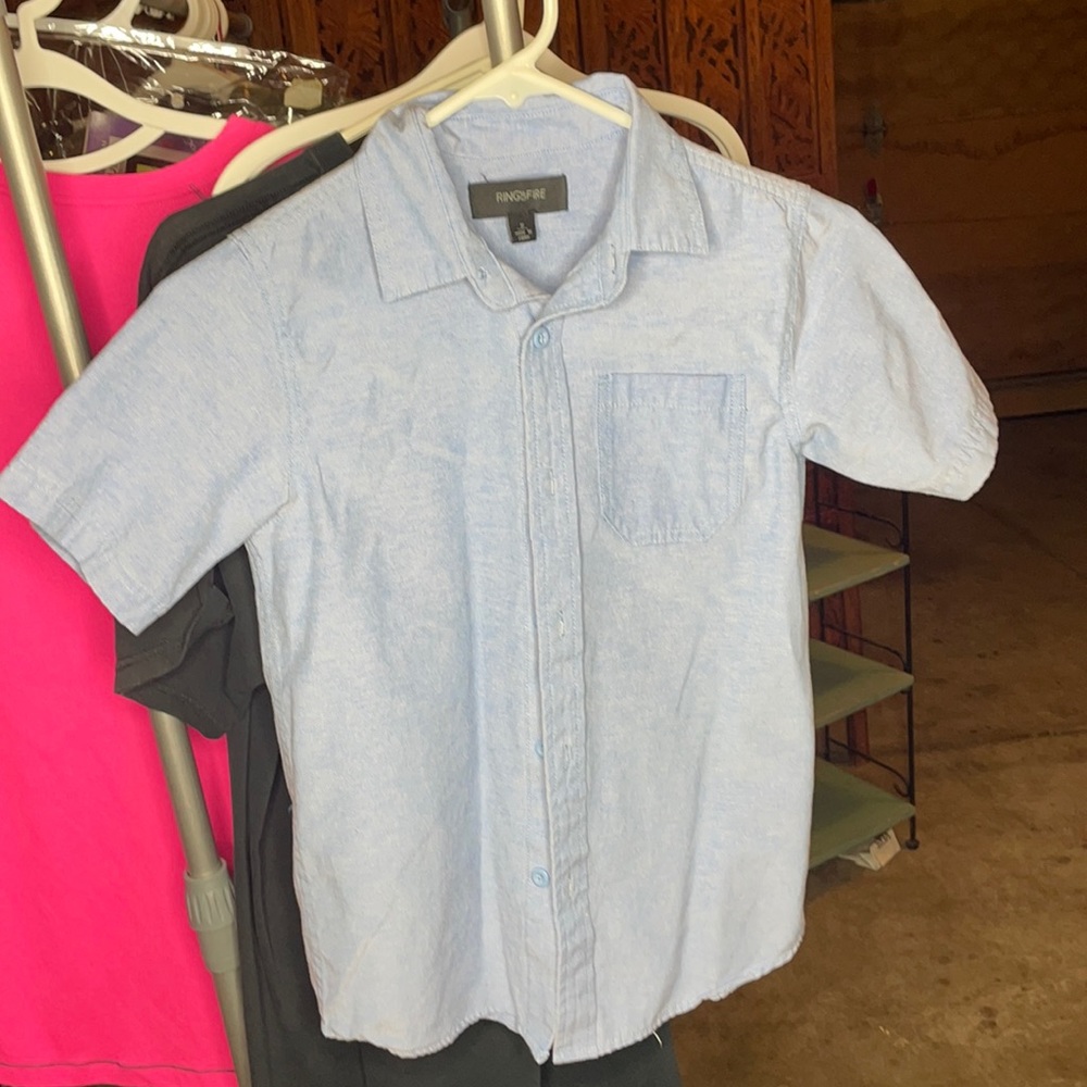 Kids Small button down tee